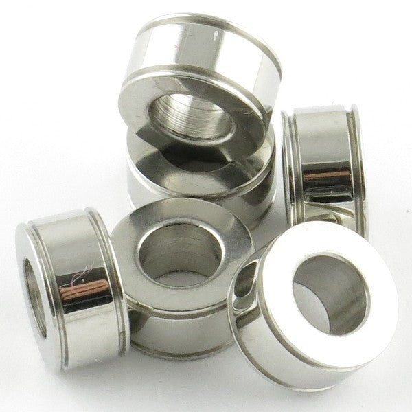 Perle cylindrique inox 5*10mm