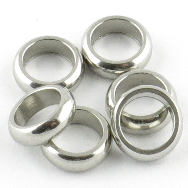 Perle convexe inox 2*7mm