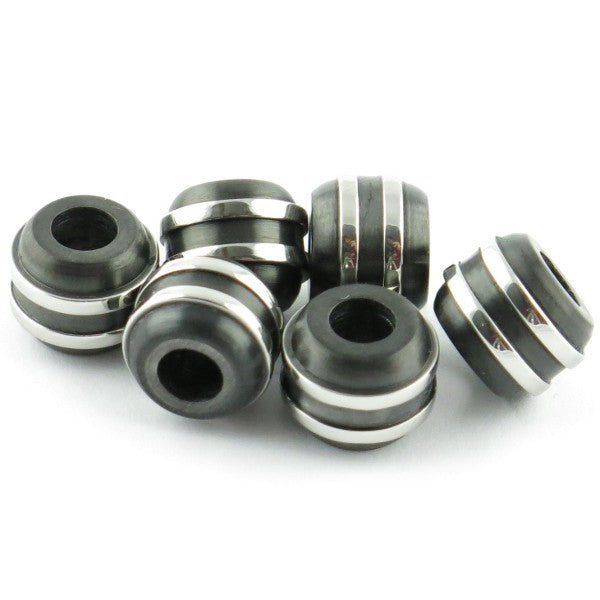 Perle spartan modèle 'X40' Black inox