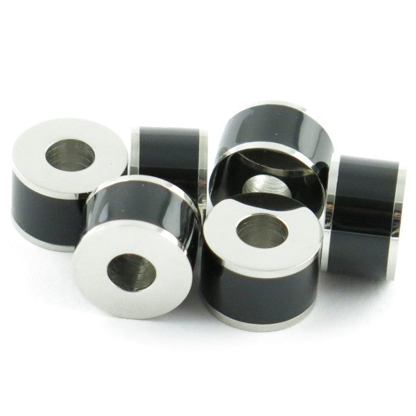 Perle spartan modèle 'X100' Black inox
