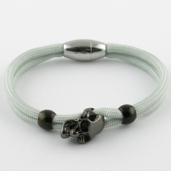 Bracelet Tête de mort Charm fermoir magnétique