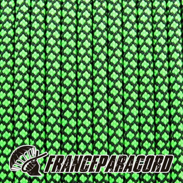 Paracord 550 - Green Neon Diamonds