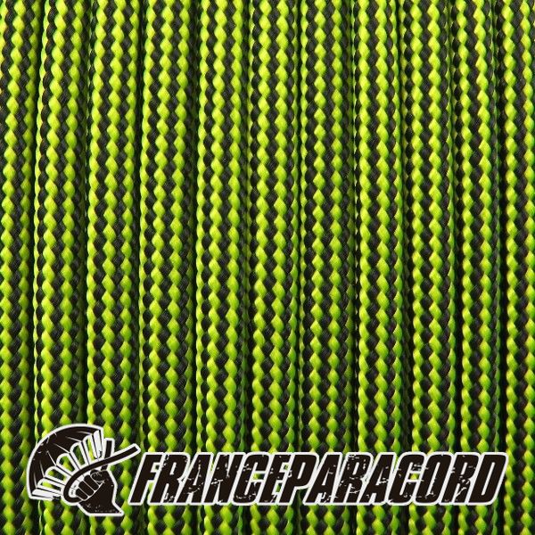 Paracord 550 - Neon Yellow & Black Stripes