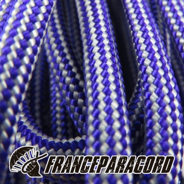 Paracord 550 - Acid Purple & Silver Grey Stripes