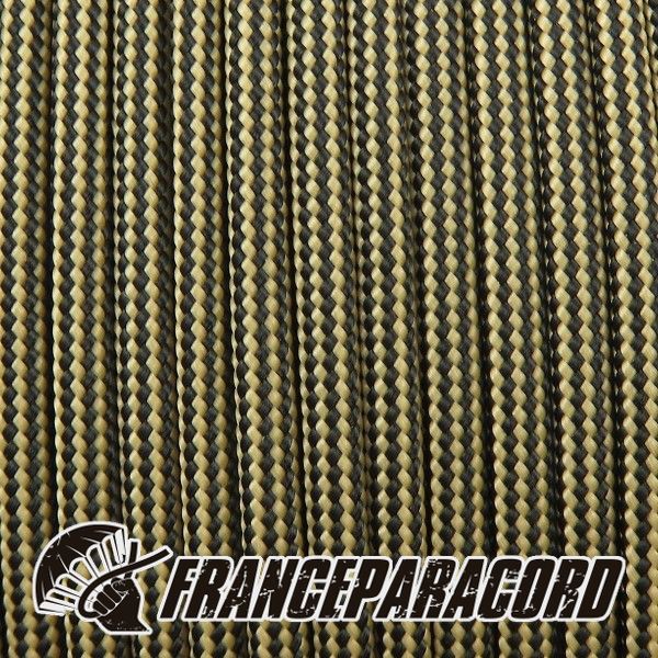 Paracord 550 - Tan 380 & Black Stripes