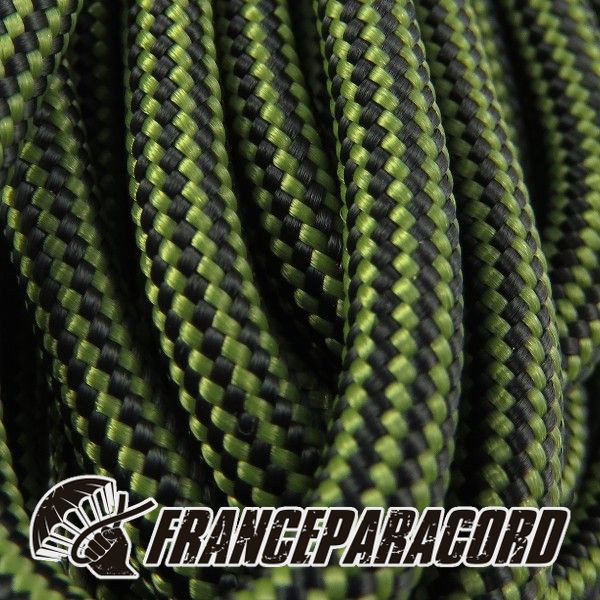Paracord 550 - Moss & Black Stripes