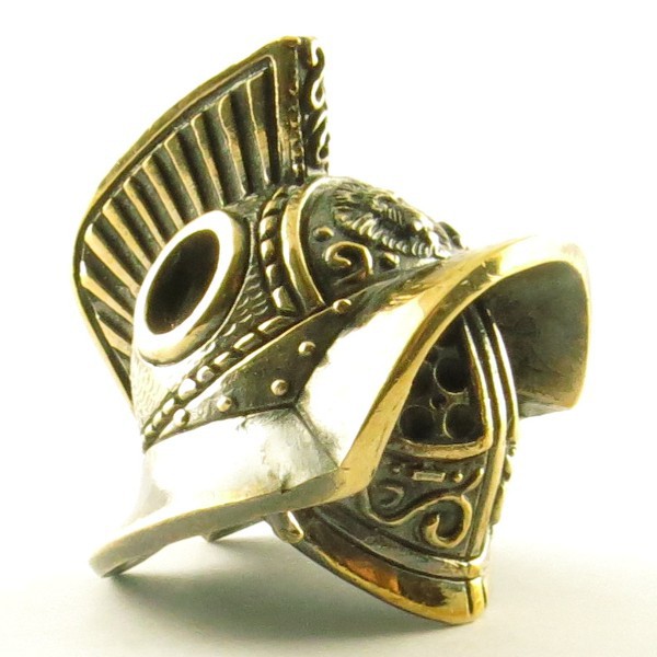 Casque Mirmillon Bronze Massif