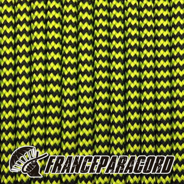 Paracord 550 - Neon Yellow & Black Shockwave
