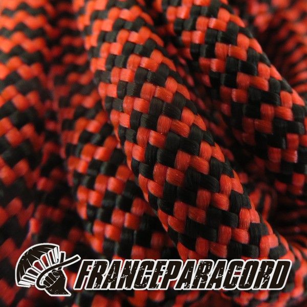 Paracord 550 - Neon Orange & Black Shockwave