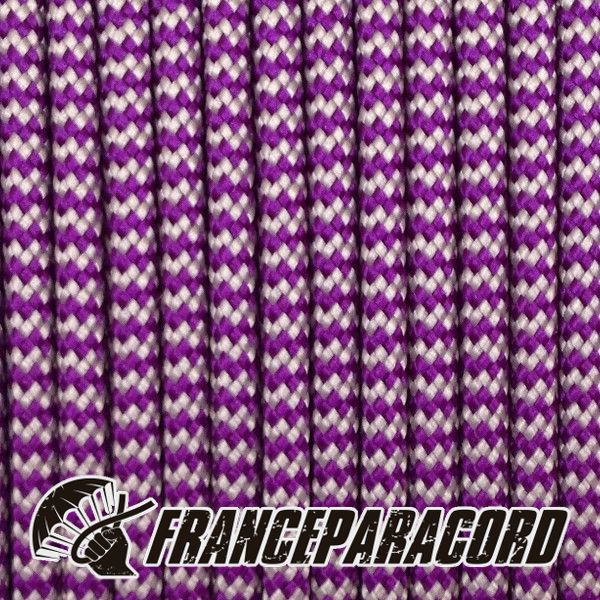Paracord 550 - Acid Purple & Silver Grey Shockwave