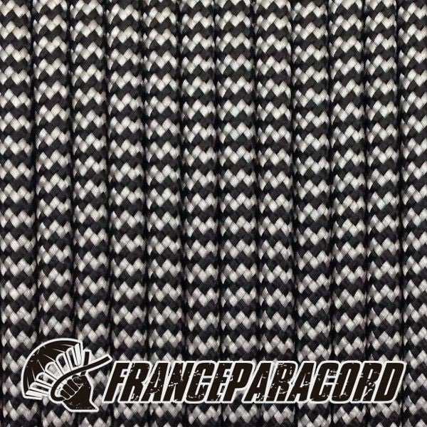 Paracord 550 - Silver Grey & Black Shockwave