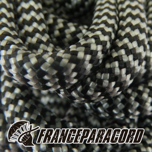 Paracord 550 - Silver Grey & Black Shockwave
