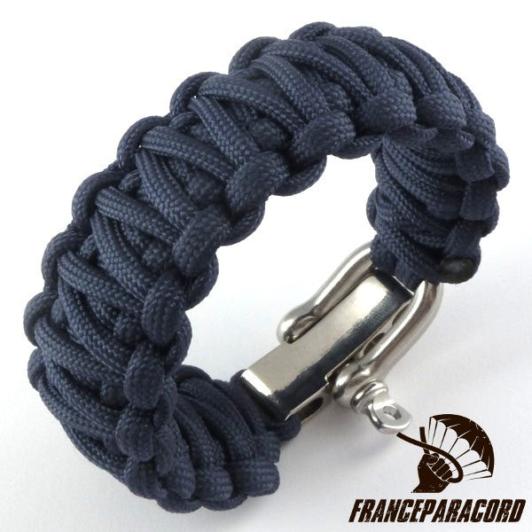 King Cobra Plain Paracord Bracelet with Adjustable Shackle