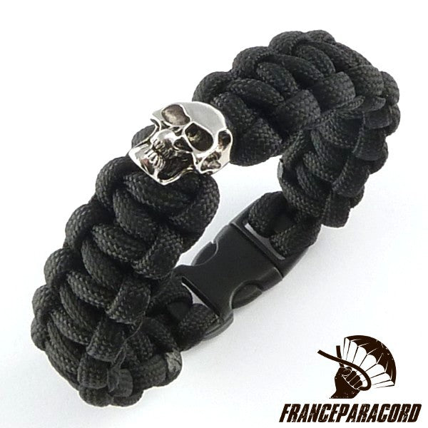 Bracelet paracord Cobra tête de mort avec boucle rapide