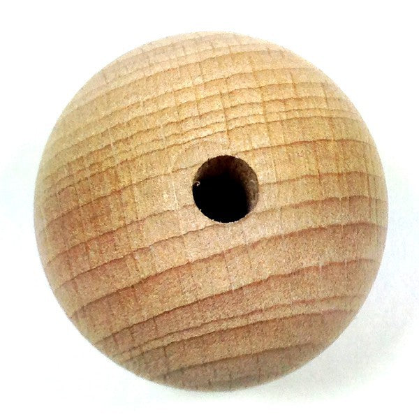 Boule en hêtre avec trou Ø 5mm
