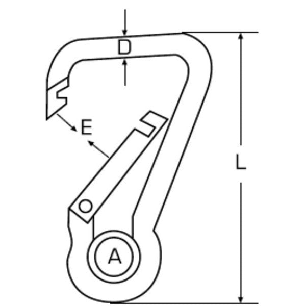 Mousqueton asymét. à oeil bruni