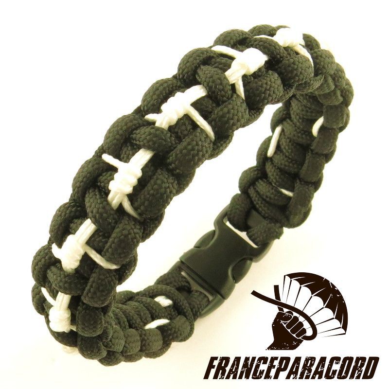 Bracelet paracord Cobra avec Sur-tressage