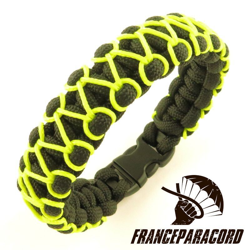 Bracelet paracord Cobra avec Sur-tressage