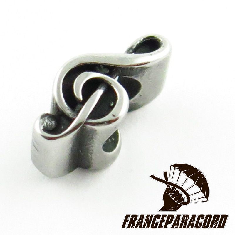 Perle Clé de Sol Inox - finition au choix