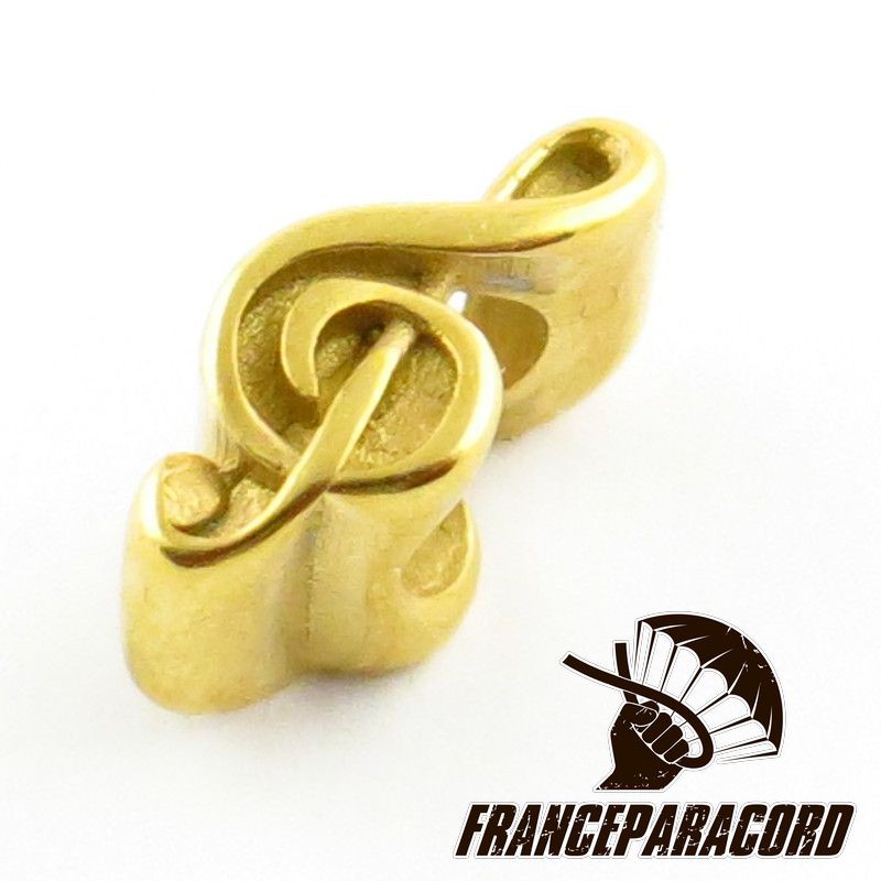 Perle Clé de Sol Inox - finition au choix