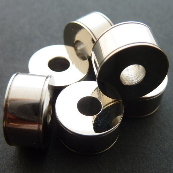 Perle cylindrique inox 5*10mm