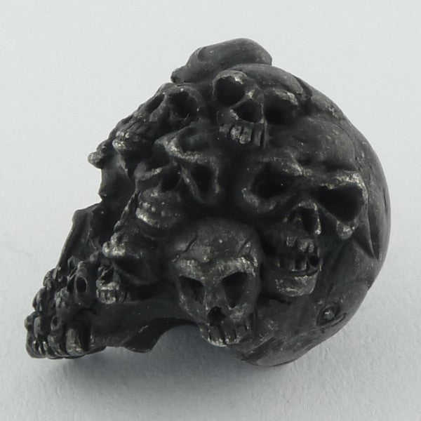 Tête de mort Mind noir mat