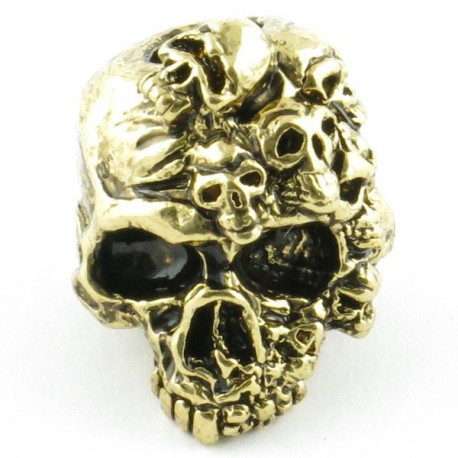 Mind Skull Bead Antique 18K Gold Plated