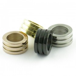 Stainless steel bead 4*8mm with 5mm hole