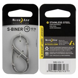 S-Biner Nite Ize Stainless Steel Size 2