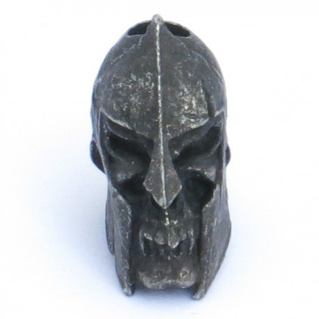 Spartan Skull Bead Black Oxidized
