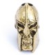 Spartan Skull Bead Antique 18K Gold