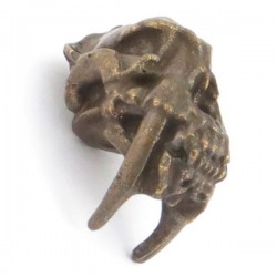 Sabretooth Skull Bead Oil Rubbed Bronze