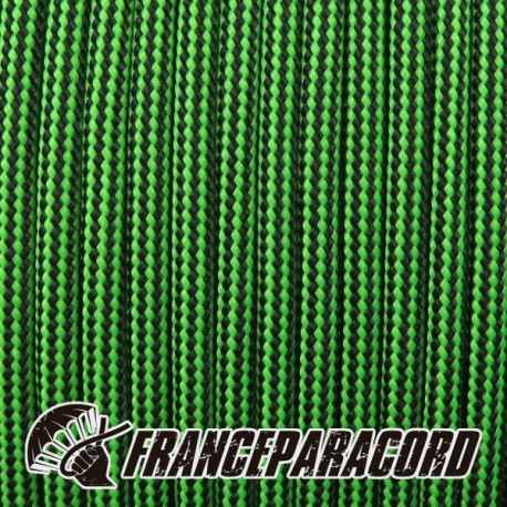 Paracord 550 - Neon Green & Black Stripes