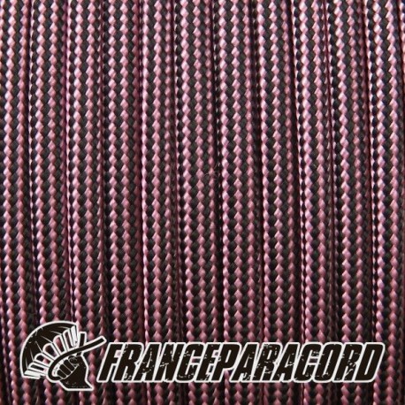 Paracord 550 - Rose Pink & Black Stripes