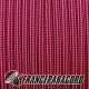 Paracord 550 - Neon Pink & Black Stripes
