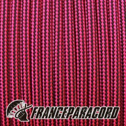 Paracord 550 - Neon Pink & Black Stripes
