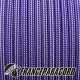 Paracord 550 - Acid Purple & Silver Grey Stripes