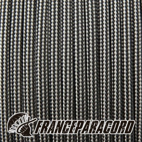 Paracord 550 - Silver Grey & Black Stripes