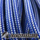 Paracord 550 - Electric Blue & Silver Grey Stripes