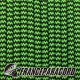 Paracord 550 - Neon Green & Black Shockwave