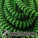 Paracord 550 - Neon Green & Black Shockwave