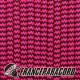 Paracord 550 - Neon Pink & Black Shockwave