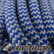 Paracord 550 - Electric Blue & Silver Grey Shockwave