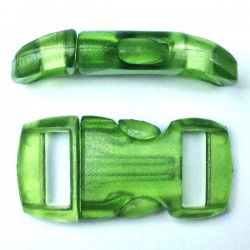 Boucle cristal 15mm verte clair