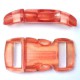 Curved Side Release Buckle 15mm Orange Crystal