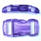 Curved Side Release Buckle 15mm Purple Crystal