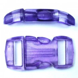 Boucle cristal 15mm violette