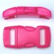 Curved Side Release Buckle 15mm Red Pink