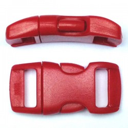 Curved Side Release Buckle 15mm Dark Red