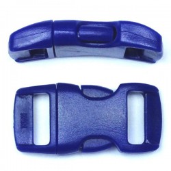 Curved Side Release Buckle 15mm Blue
